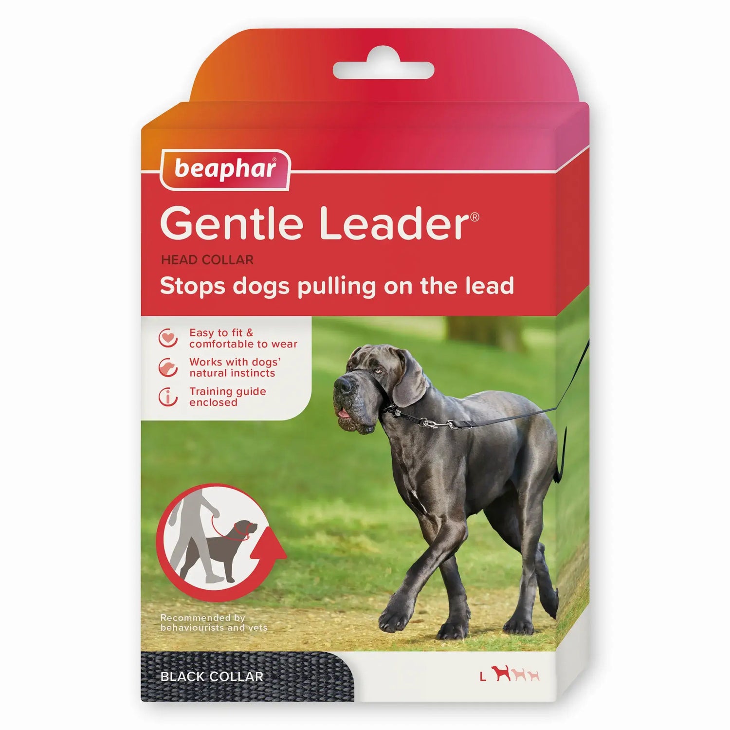 Beaphar Gentle Leader Taille L Noir, 1 pièce