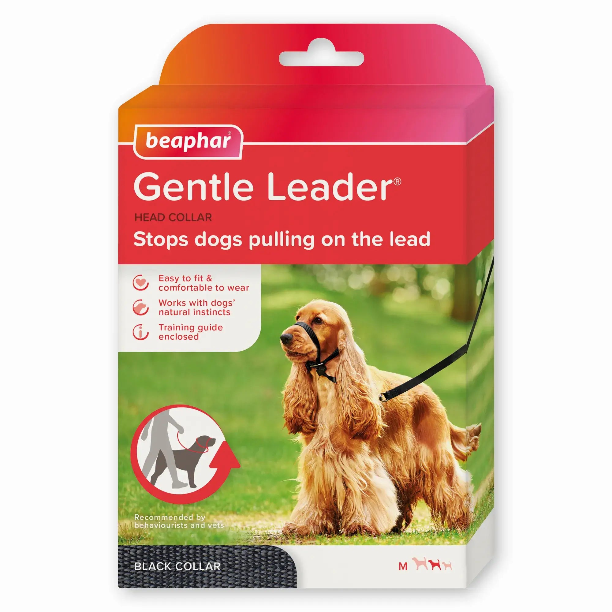 Beaphar Gentle Leader Taille M Noir, 1 pièce