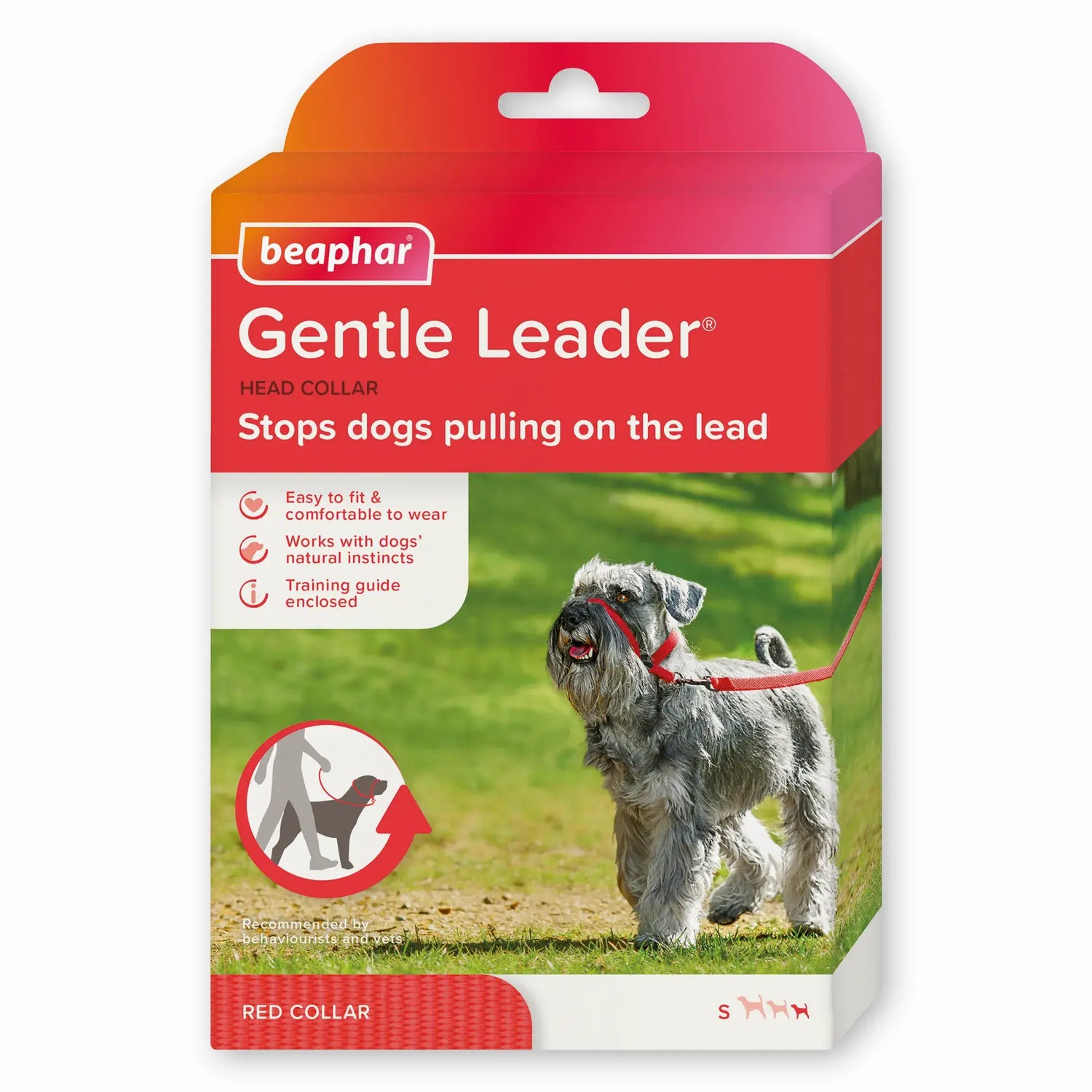 Beaphar Gentle Leader Taille S Rouge, 1 pièce