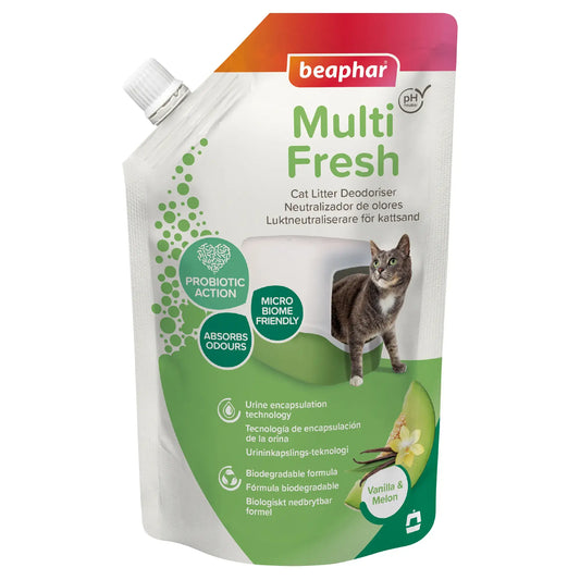 Beaphar Multifresh Neutralise l'odeur Neutralise le sable Melon Vanille, 400 grammes