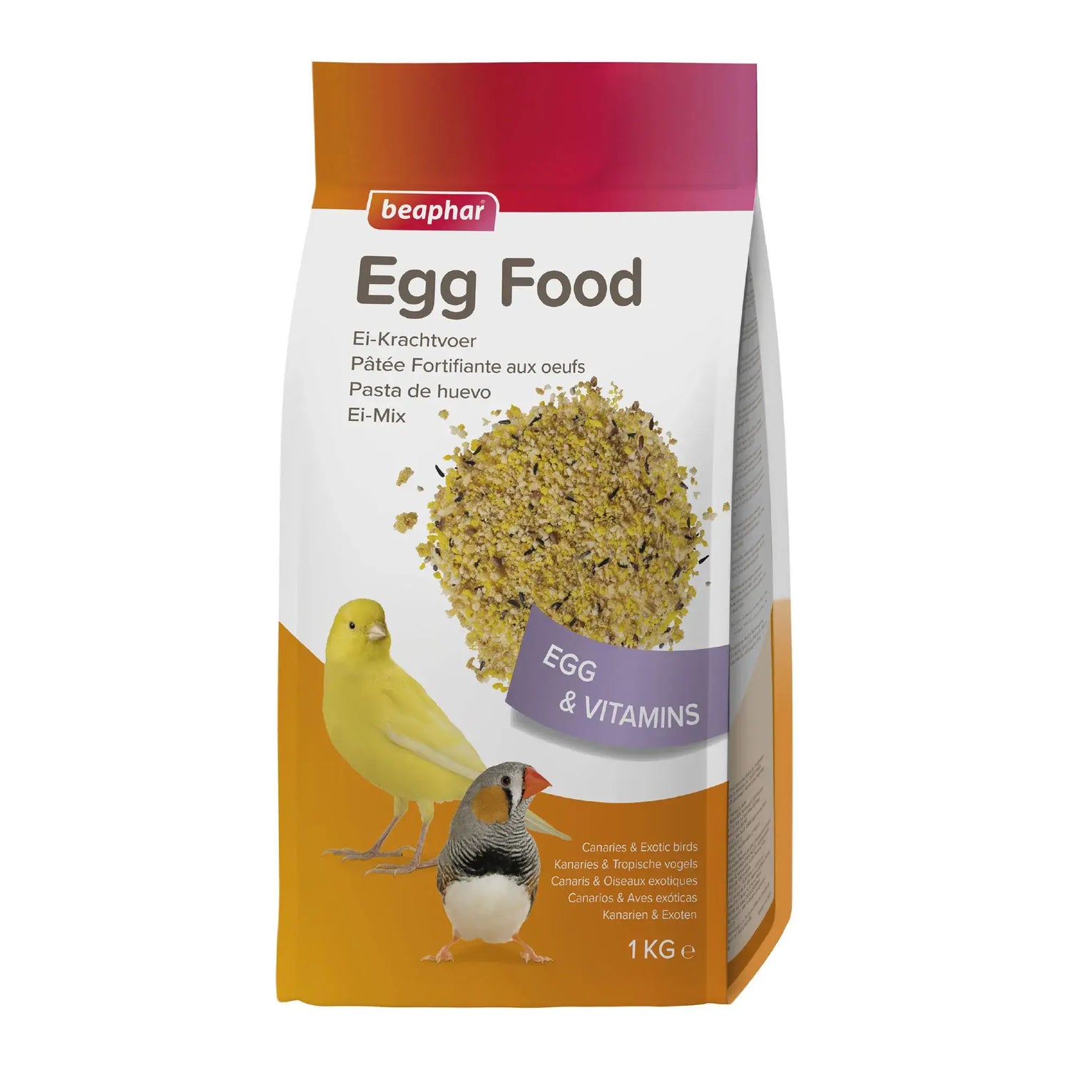 Beaphar Pâte aux oeufs pour canaris et oiseaux exotiques, 1 kg