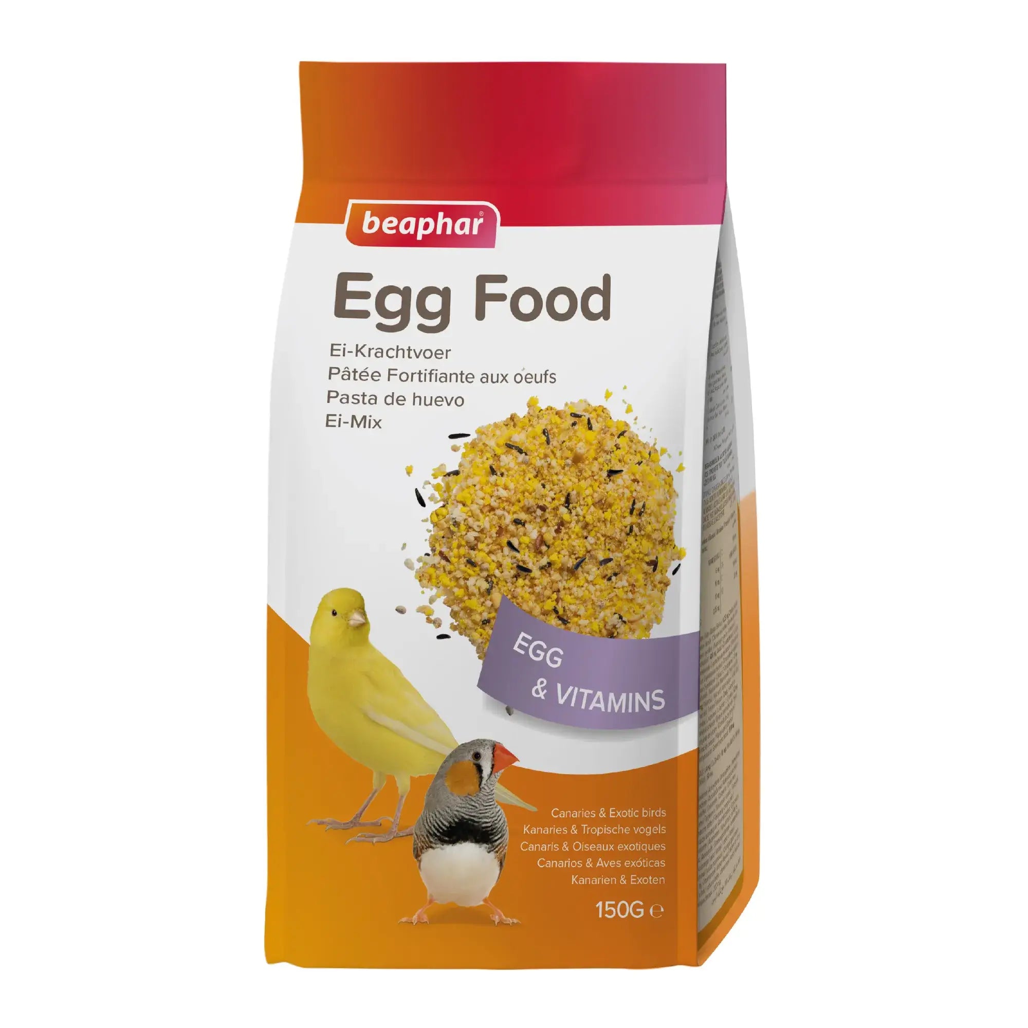 Beaphar Pâte d'oeufs pour canaris et oiseaux exotiques, 150 g