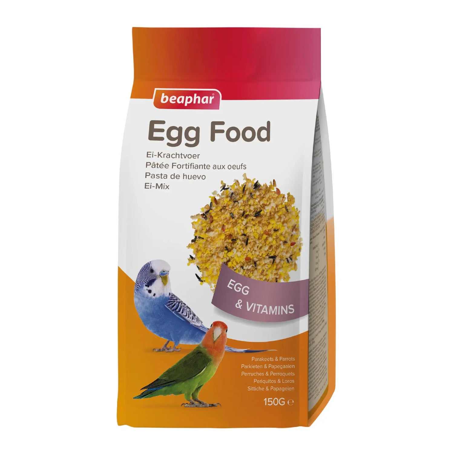 Beaphar Pâte d'oeufs pour perruches Perruches Oiseaux d'amour Perroquets, 150 g
