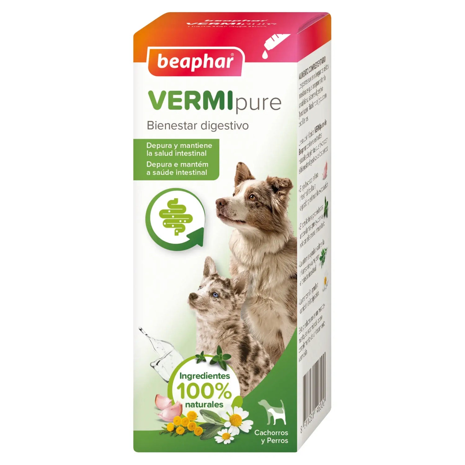 Beaphar Vermipure Solution Liquide Naturelle Chiens, 50 ml