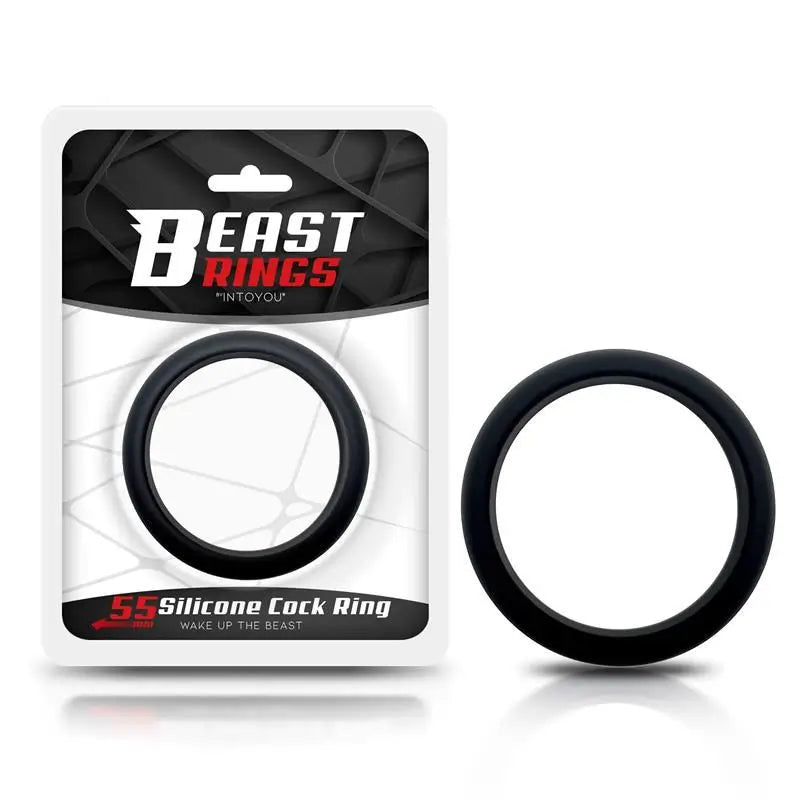 Beast Rings Solid Silicone Penis Ring 5.5 Cm Black