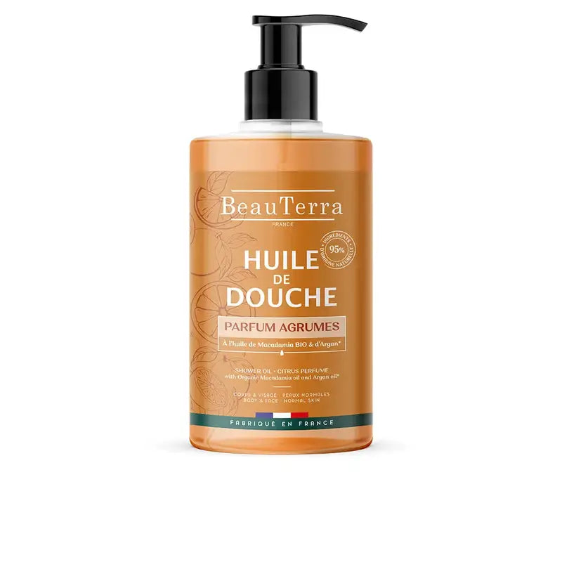 Beauterra Huile de douche à la mandarine et à la bergamote, 750 ml