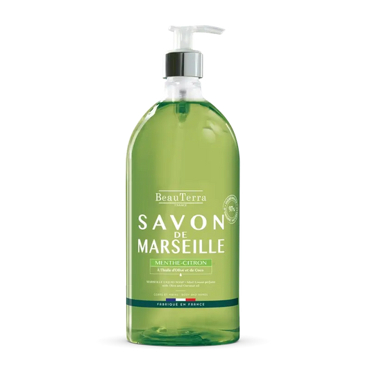 Beauterra Marseille Soaps Marseille Soap Mint-Lemon , 1000 ml