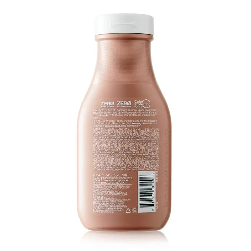 Beaver Shampooing lissant à la kératine brésilienne, 350 ml
