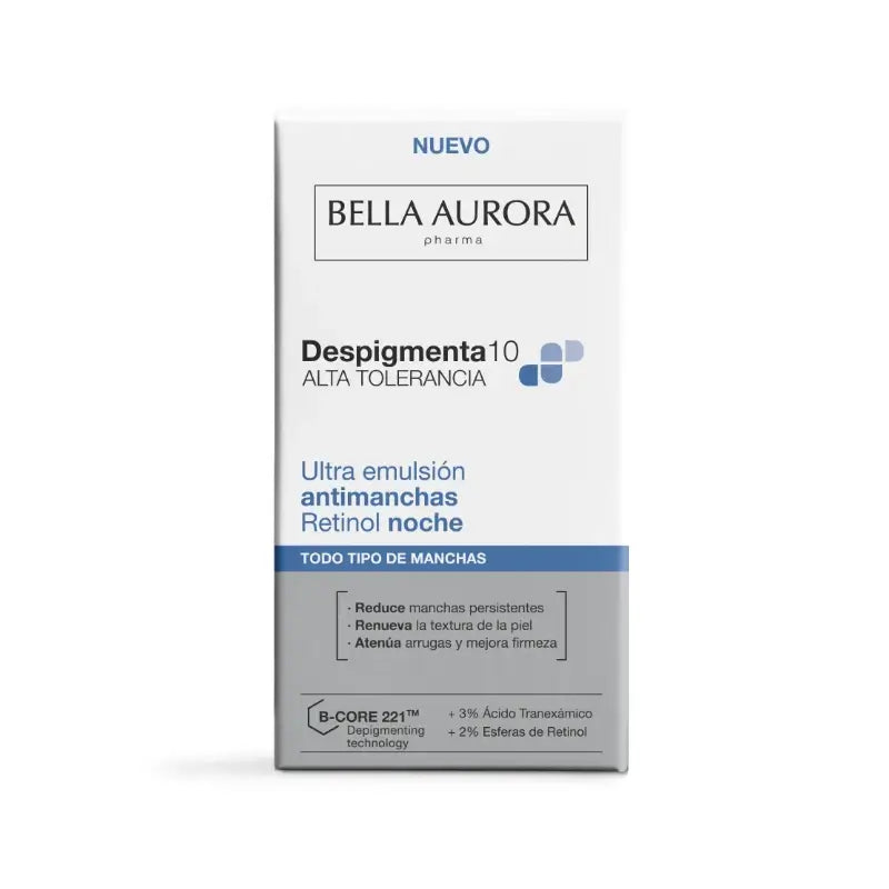 Bella Aurora Despigmenta10 - Emulsion de nuit au rétinol ultra-anti-imperfections