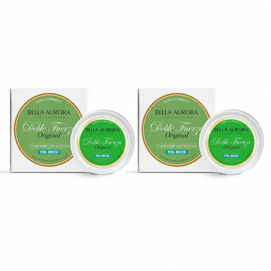 Bella Aurora Double Action Mat Anti-Taches pour Peaux Mixtes, 30 g, lot de 2