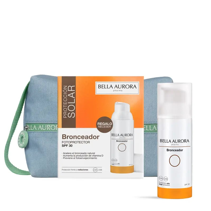 Bella Aurora Fotoprotector Tanning Sunscreen Spf30 + Jean Gift Set, 50 ml