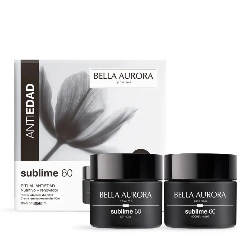 Bella Aurora Sublime 60 Pack - Anti-Ageing, Nourishing & Renewing Ritual, 50 + 50 ml