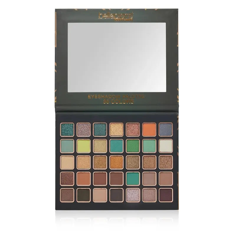 Bellapierre Cosmetics Palette d'ombres à paupières Emerald City, 35 couleurs , 38 g