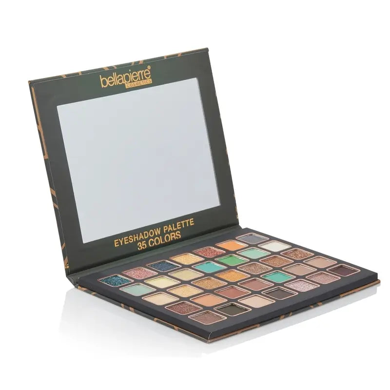 Bellapierre Cosmetics Palette d'ombres à paupières Emerald City, 35 couleurs , 38 g