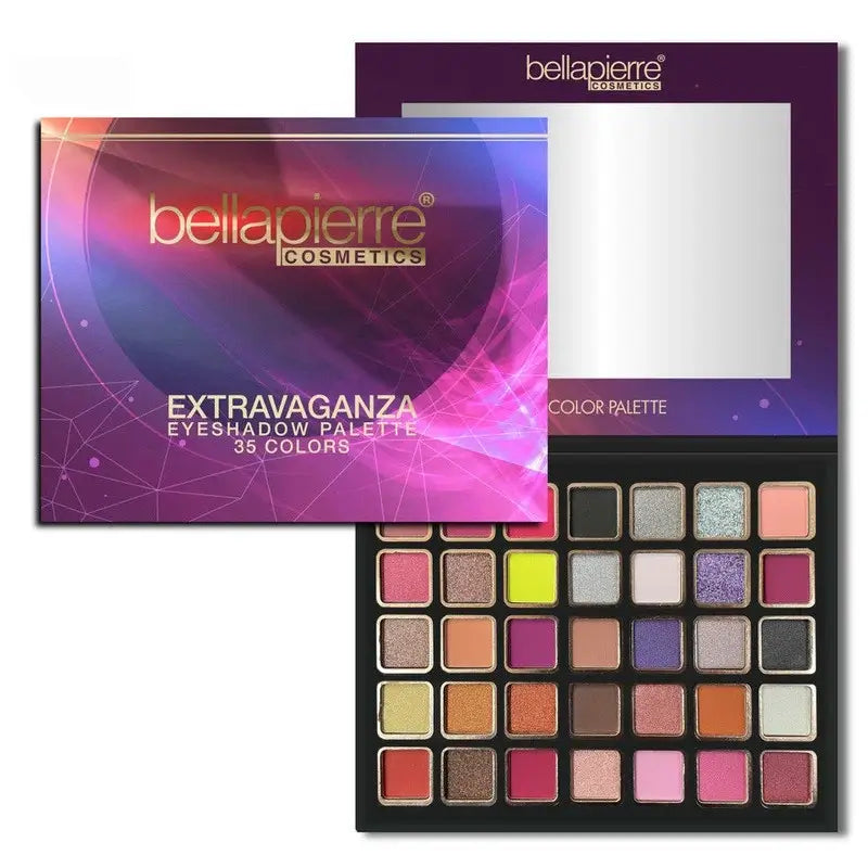 Bellapierre Cosmetics Extravaganza Eyeshadow Palette, 35 Colours , 38 g