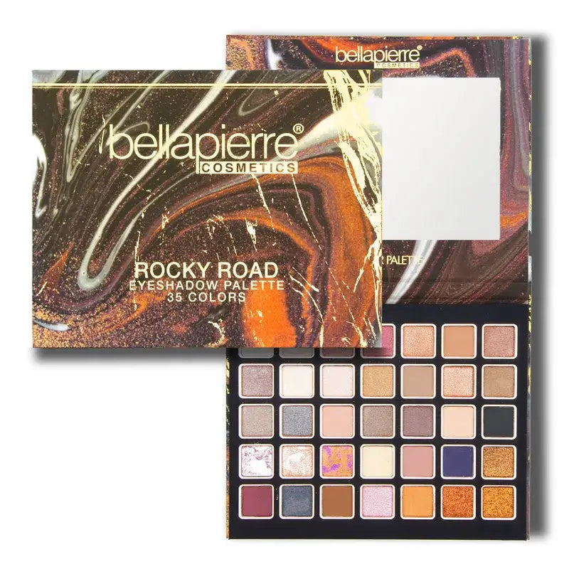 Bellapierre Cosmetics Rocky Road Eyeshadow Palette, 35 Colours , 38 g
