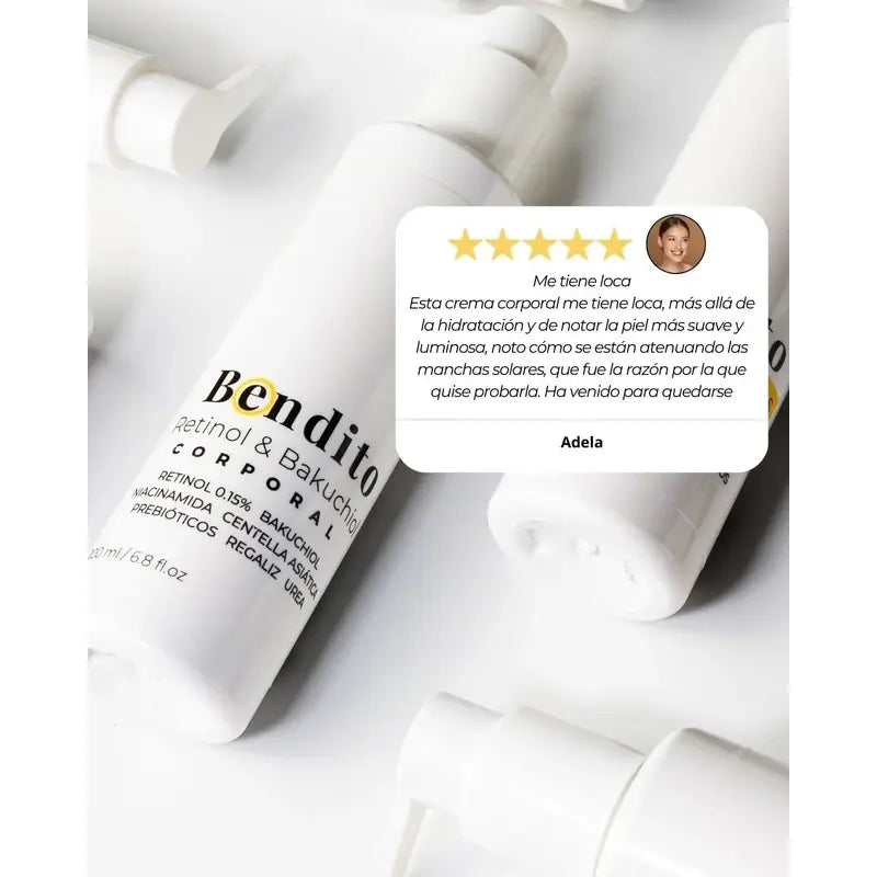 Bendito Retinol & Bakuchiol Body Cream, Pack 3 x 200 ml