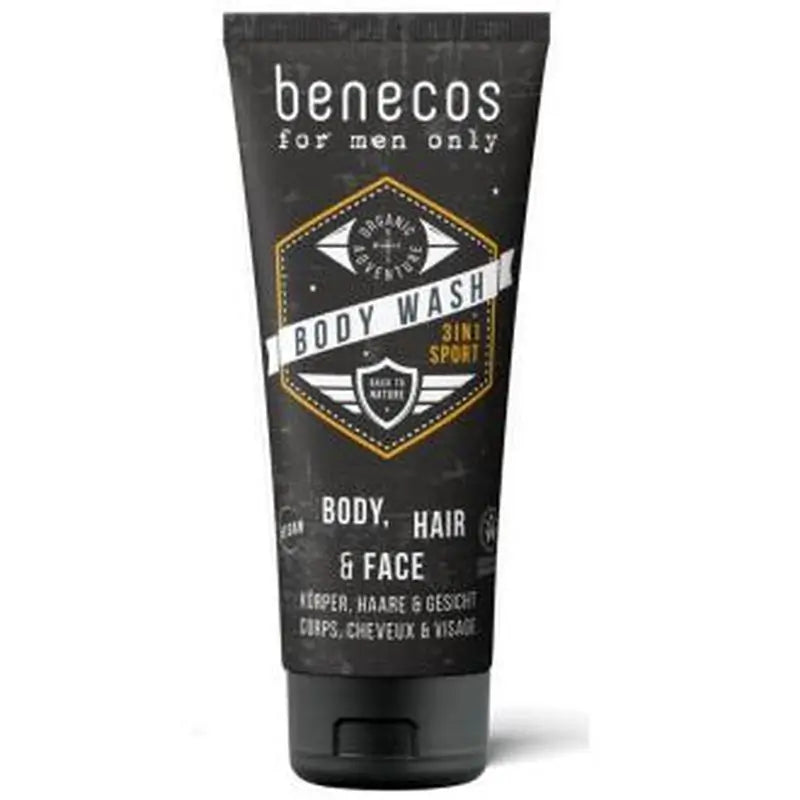 Benecos Body Wash For Men 3In 1 Energising 200Ml. Vegan