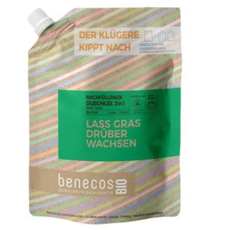 Benecos 2 In 1 Bath Gel Hemp Refill 1Lt Bio Vegan
