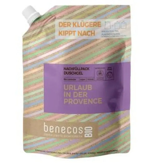 Benecos Lavender Bath Gel Refill 1Lt Bio Vegan