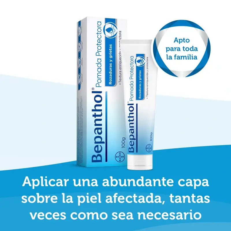 Bepanthol Pommade protectrice Crevasses et irritations Peau sensible, 100 gr