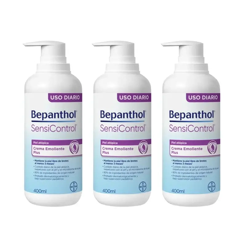 Bepanthol Sensicontrol Daily Emollient Cream, 3X400 Ml