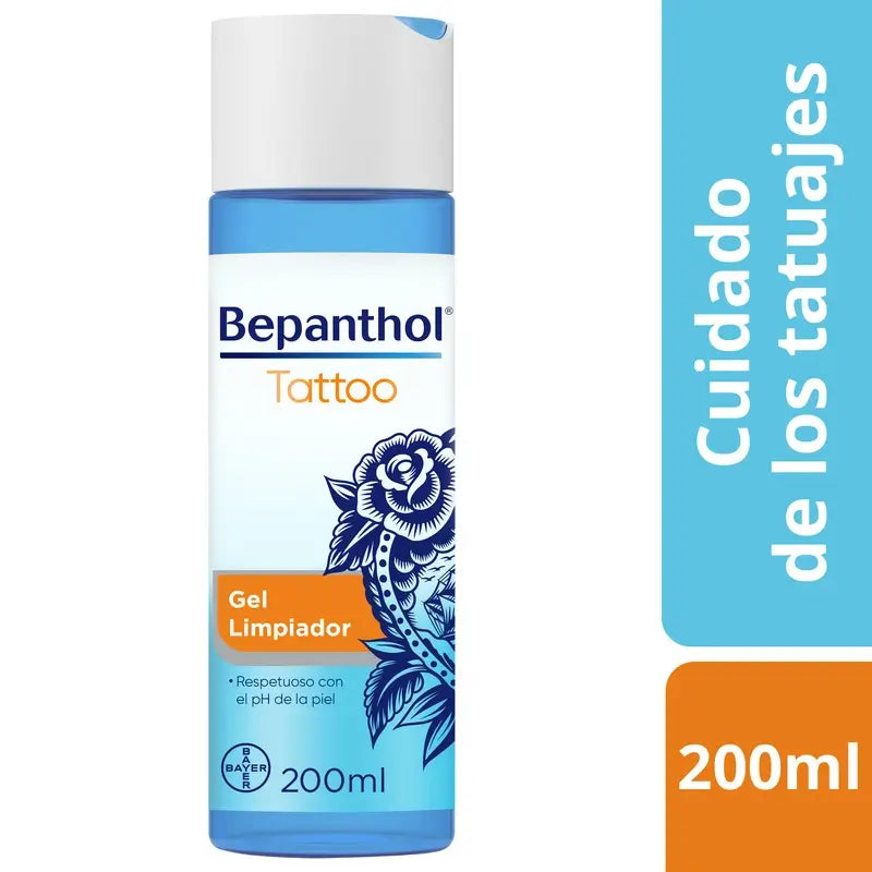 Gel nettoyant Bepanthol Tattoo, 200 ml