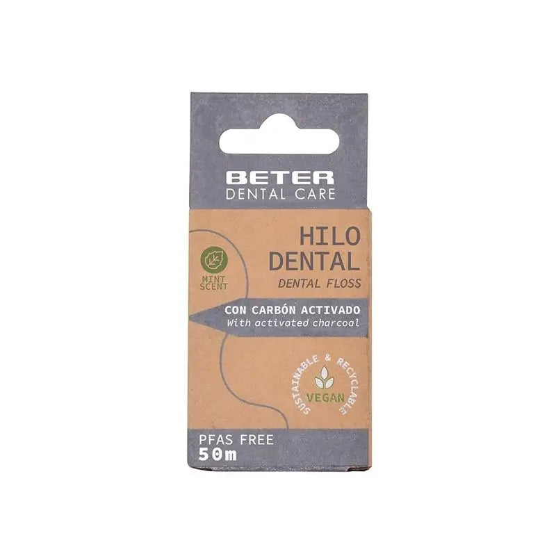 Beter Dental Care Fil dentaire au charbon actif 50 M