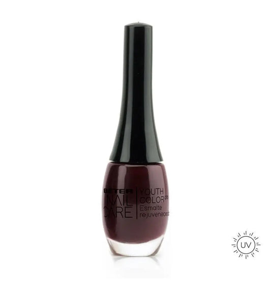 Beter Nail Care Youth Color 070 Rejuvenating Nail Polish Rouge Noir Fusion