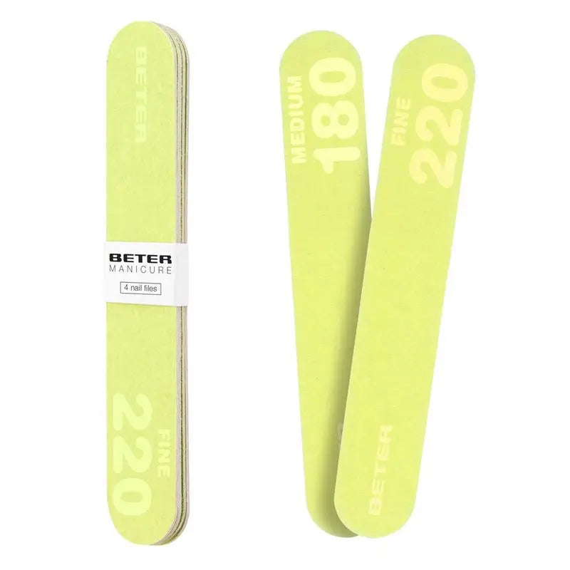 Beter Pack 4X Limes à ongles, fibre de verre 180/220 Grit