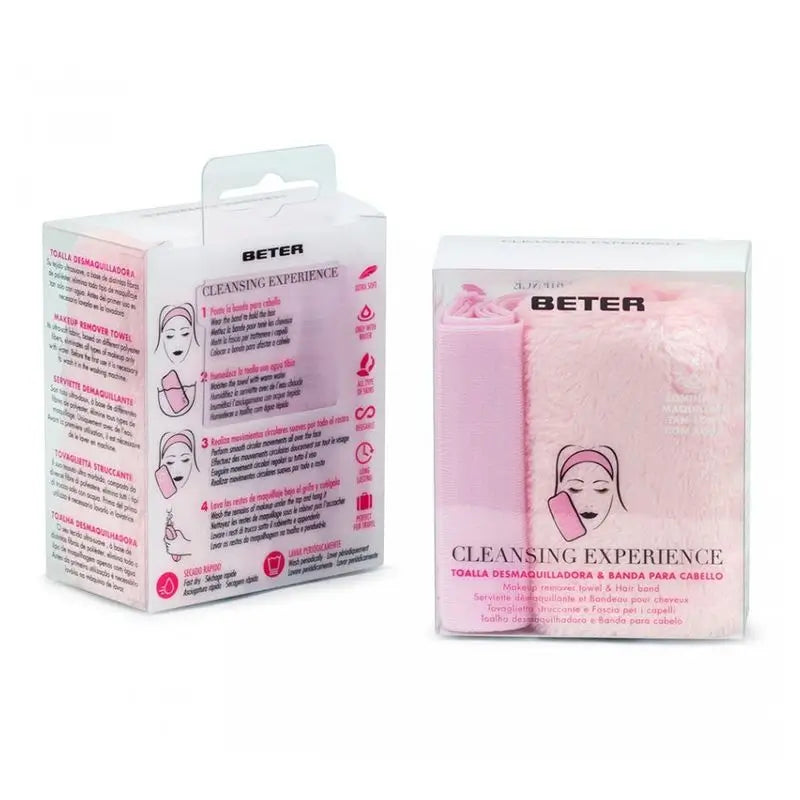 Serviette démaquillante et bandeau à cheveux Beter