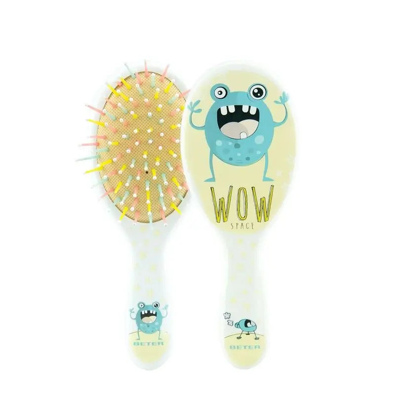 Beter Wow Brosse pneumatique pour enfants avec picots en nylon et bille de protection