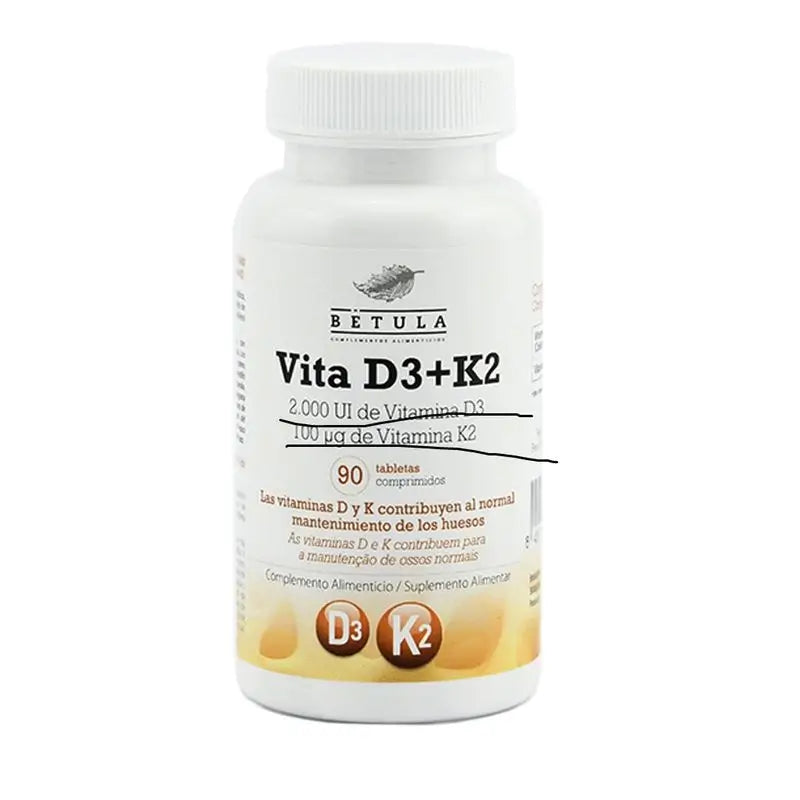 Betula Vita D3 + K2 , 90 tablets