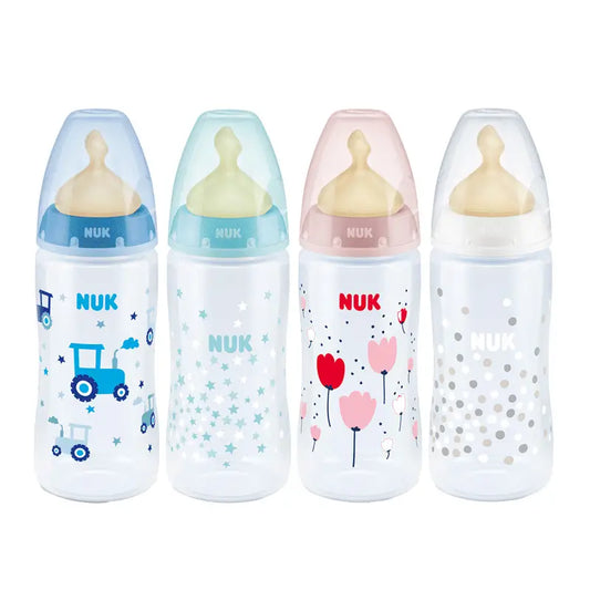 NUK First Choice Bottle 0-6 M Latex, 1 piece, 240 ml