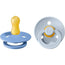 BIBS 2 Pacifiers Colour Round Sky Blue/Baby Blue 0/6 Months
