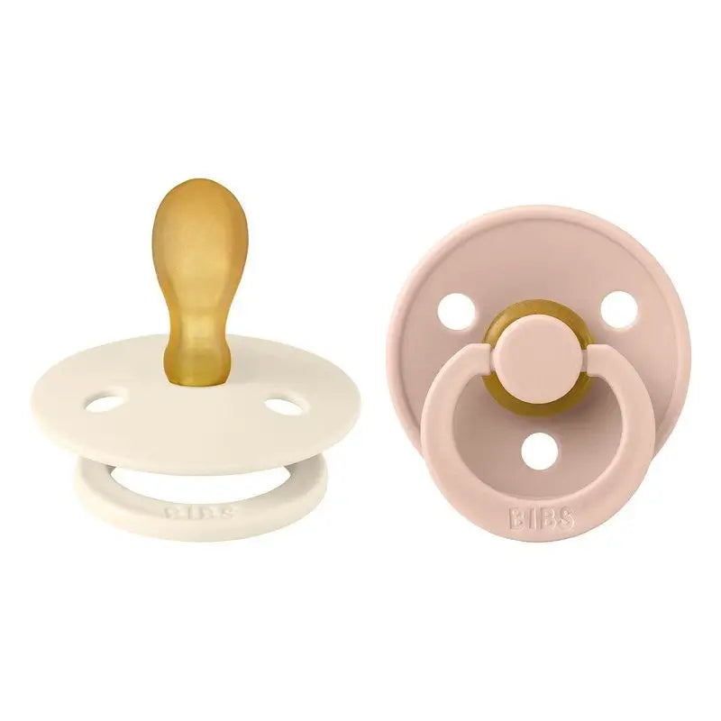 BIBS 2 Soothers Colour Symmetric Ivory/Blush 6/18 Months