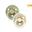 Bibs Liberty 2 Soothers Colour Round Eloise Sage Mix 6-18 M
