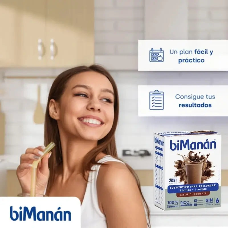 biManan Beslim Chocolate Flavour Shake 6 sachets