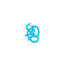 Biocote Mini Monkey Teether Blue