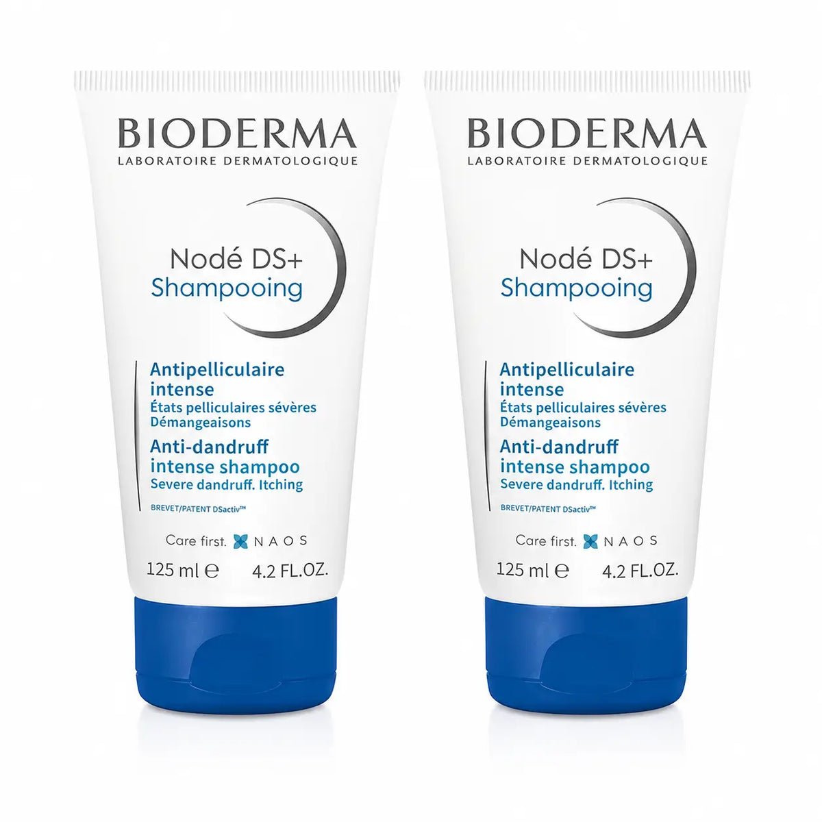Bioderma Nodé Ds+ Shampooing pour dermatite séborrhéique 125 ml, lot de 2