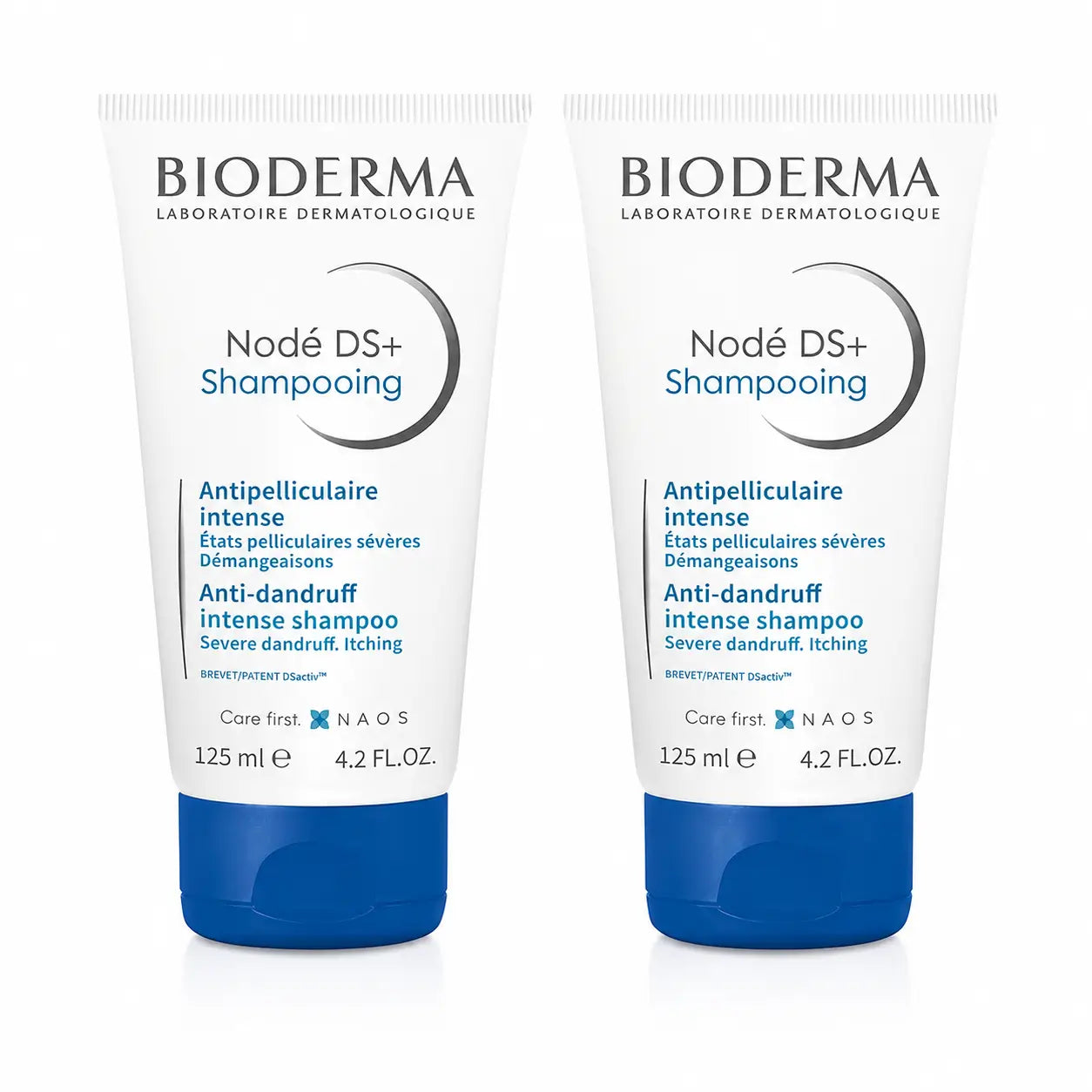 Bioderma Nodé Ds+ Shampooing pour dermatite séborrhéique 125 ml, lot de 2