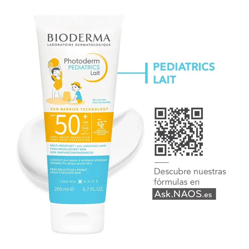 Bioderma Photoderm Pediatrics Lait SPF50+ Crème solaire, 100 ml