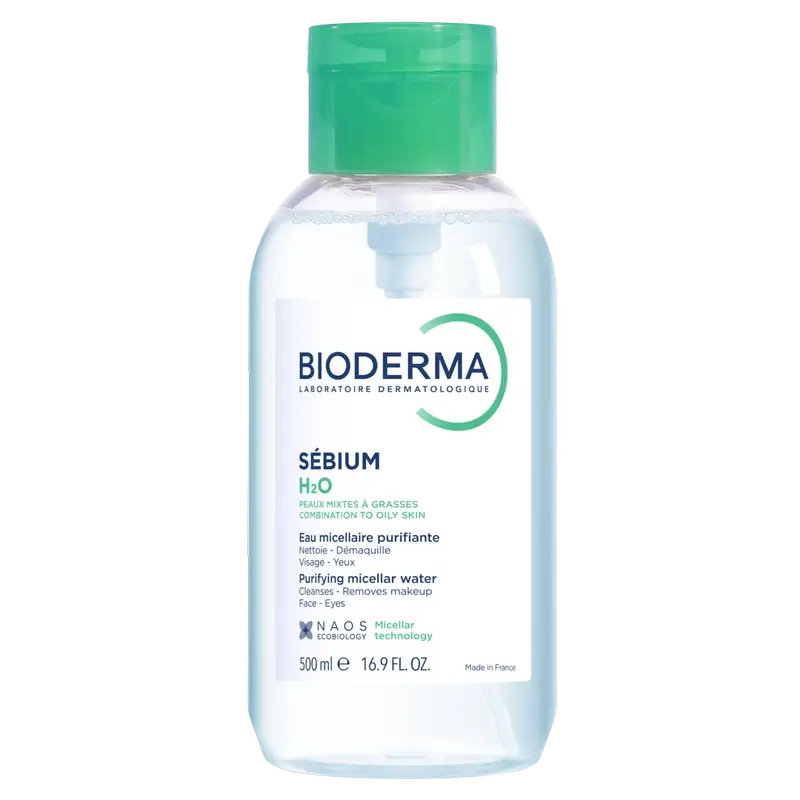 Bioderma Sébium H2O Pump Acne Micellar Solution, 500 ml