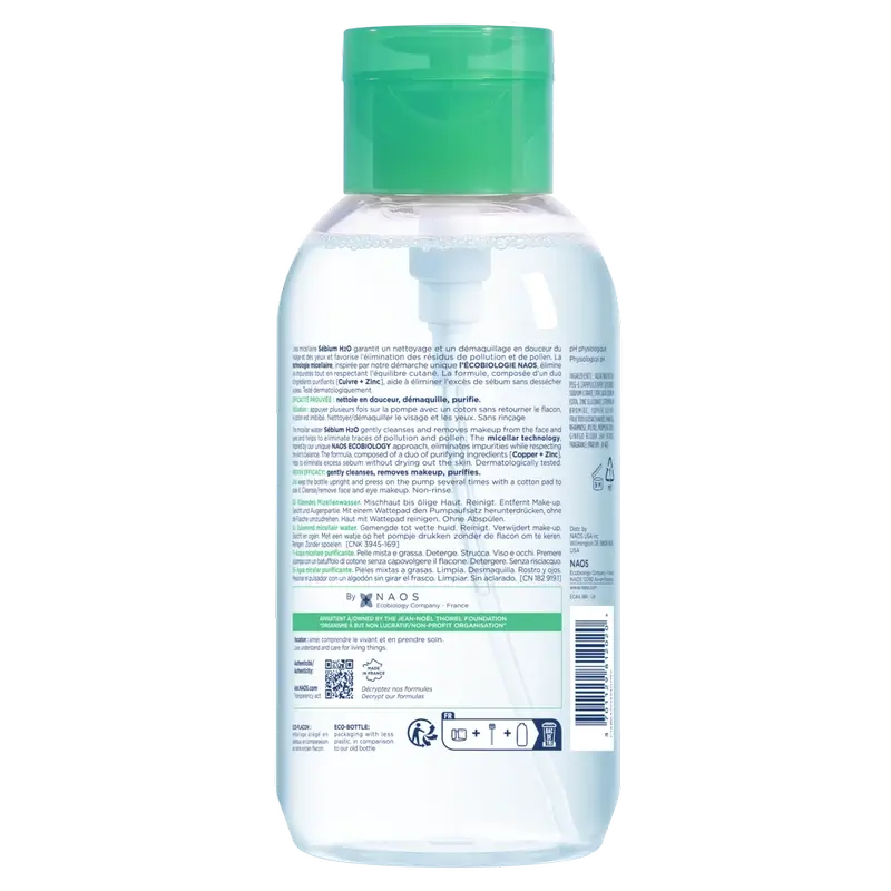 Bioderma Sébium H2O Solution micellaire pour l'acné, 500 ml