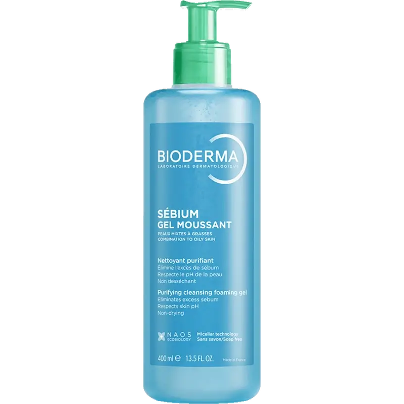 Bioderma Sébium Moussant Purifying Gel, 400 ml