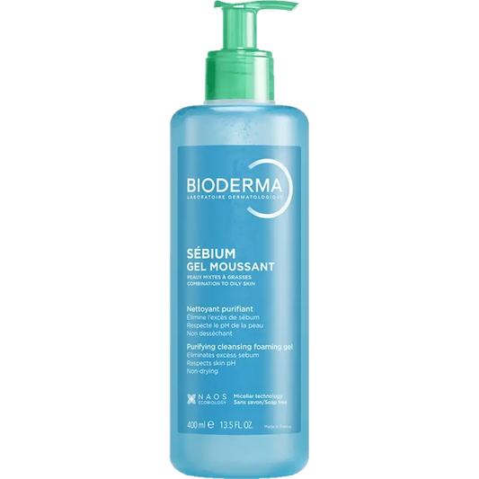 Bioderma Sébium Moussant Purifying Gel, 400 ml