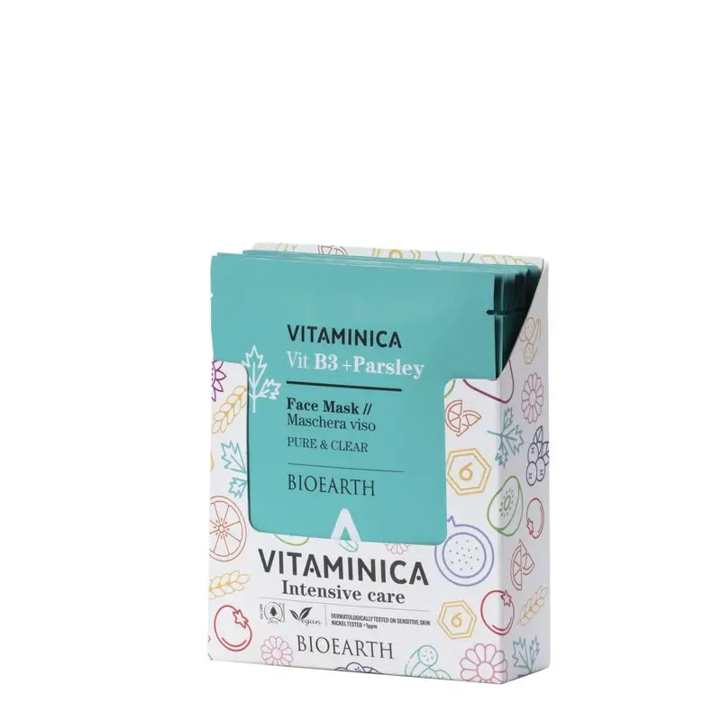 Bioearth Vitamin B3 & Parsley Pure And Clear Face Mask, 15 ml