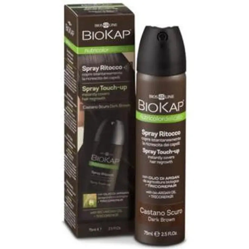 Biokap Dark Brown Touch Up Spray 75Ml.