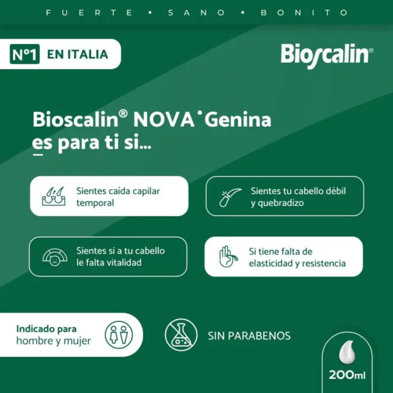 Bioscalin Novagenin Shampooing, 200 ml