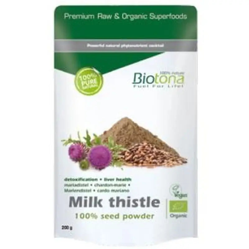 Biotona Milk Thistle Seed Powder Milk Thistle 200Gr. Bio